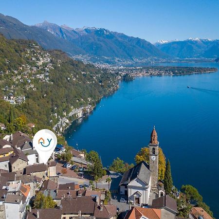 Yellow View Apartment - Happy Rentals Ronco sopra Ascona Exteriör bild