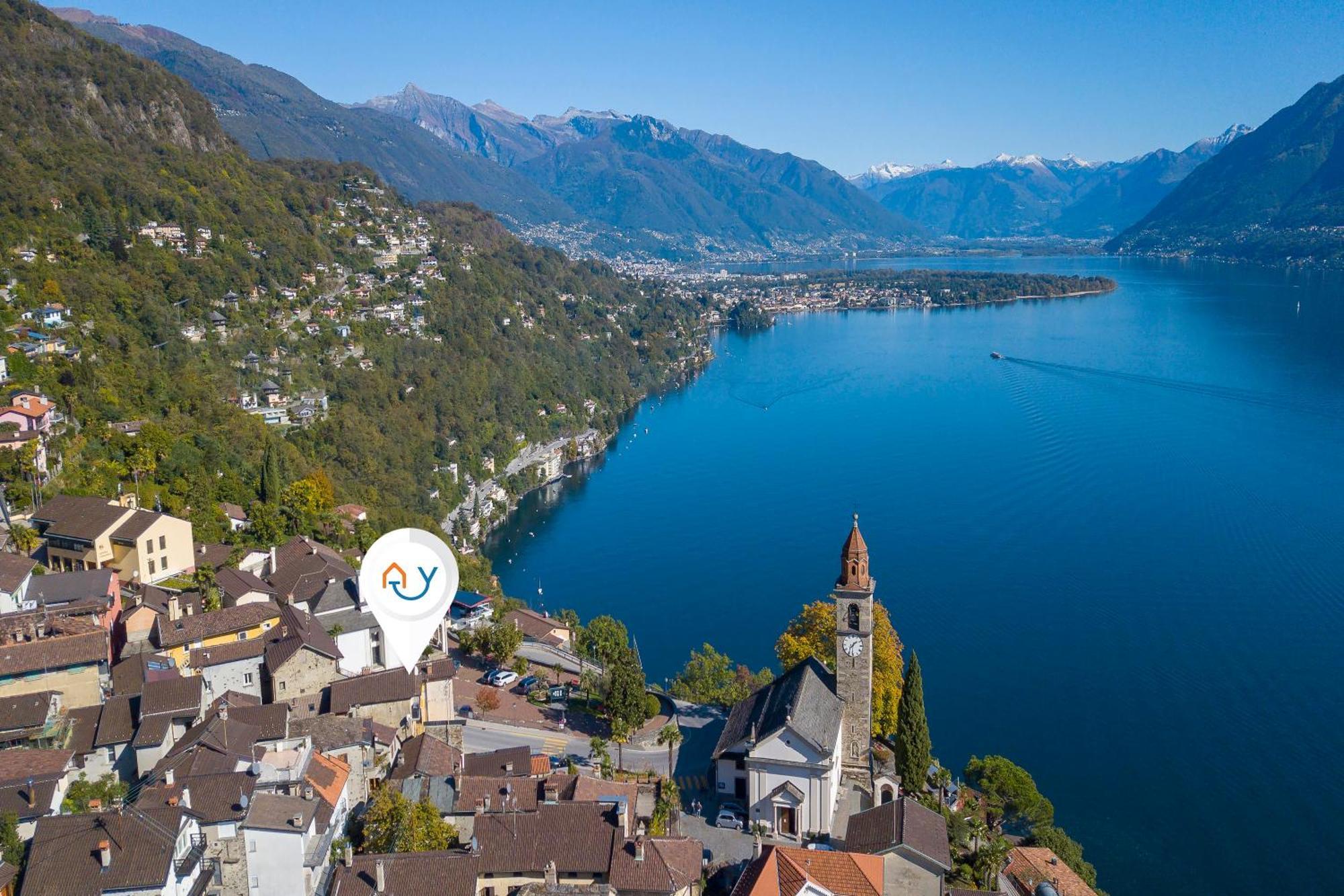 Yellow View Apartment - Happy Rentals Ronco sopra Ascona Exteriör bild